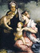 Andrea del Sarto Madonna col Bambino, Santa Elisabetta e San Giovannino oil on canvas